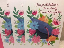 RSVP GRANDDAUGHTER GRADUATION GREETING CARDS New w/Envelopes LOT 3 "Hope-heart"