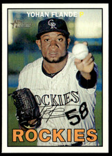 2016 Topps Heritage #298 Yohan Flande Rockies
