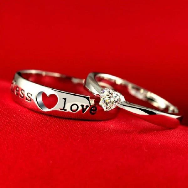 Polished Silver COUPLE RINGS, Feature : Fine Finishing, Good Quality, Shiny  Look, Unique Designs at Rs 1,400 / piece in Mumbai