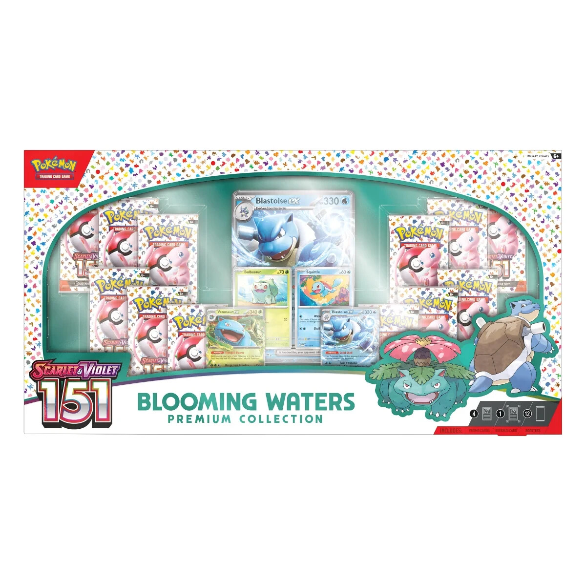 pokemon blooming waters chase cards Pokémon TCG Scarlet & Violet 151 Blooming Waters Premium Collection In-Hand  NEW