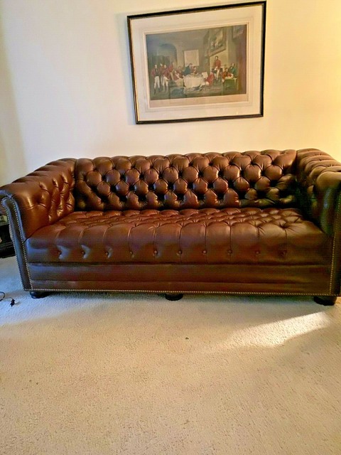 Han And Moore 72 High Grade Leather Tufted Nailhead Sofa Ottoman Han And Moore 72 High Grade Leather Tufted Nailhead Sofa Ottoman