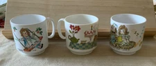 1969 (2) Raggedy Ann Andy Kids Cups  and Paddington Bear  Oneida Ware