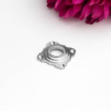 Rosette f&uuml;r T&uuml;rklinke(einzeln) - zeitloses Design | Nickel matt