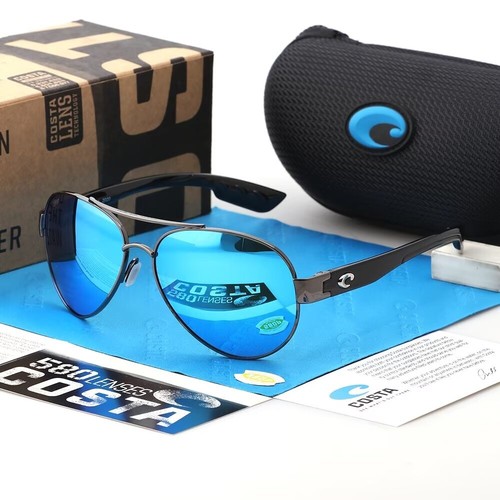 Costa Del Mar South Point Sunglasses Gunmetal Frame Blue Mirror ...