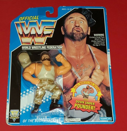 WWF Butch of the Bushwhackers Hasbro Wrestling Fig...