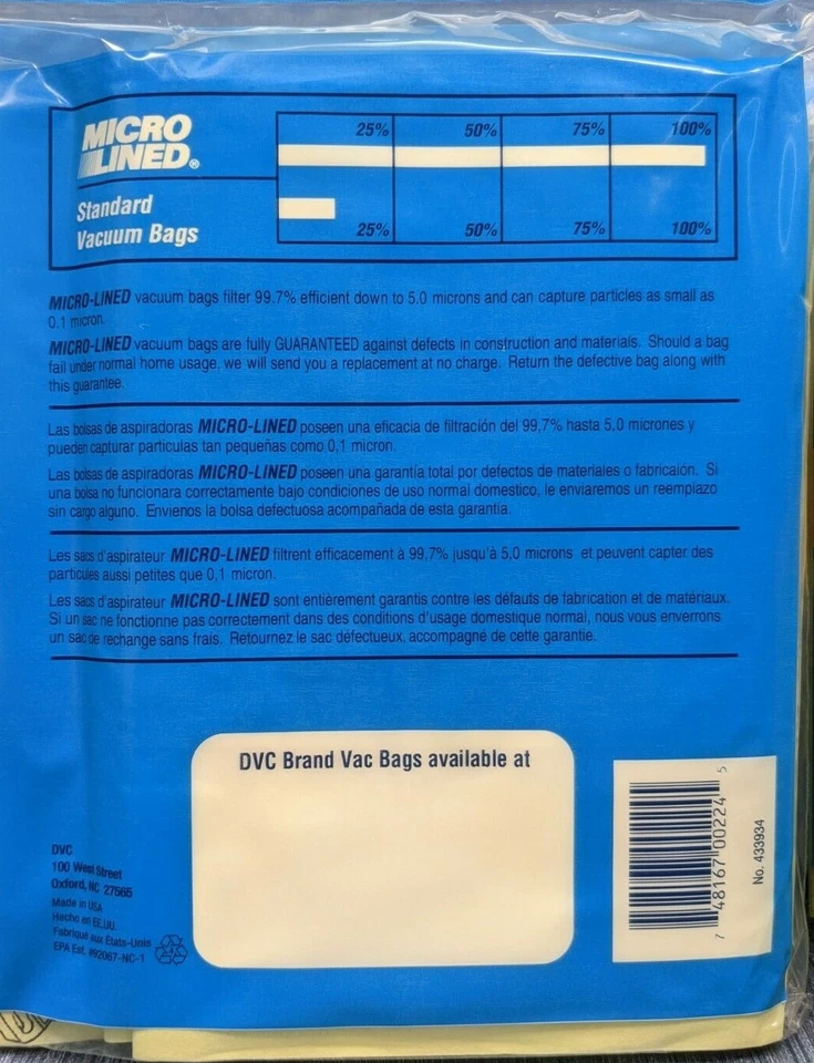 150 Kenmore Canister Type C Vacuum Bags For 5055, 50557 and 50558 Models  - Image 3 of 4