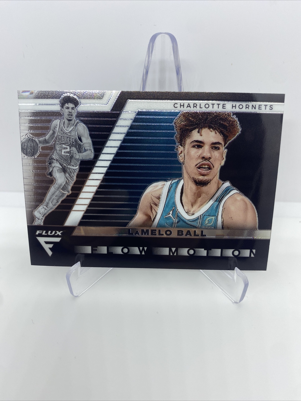 LaMelo Ball 2020-21 Panini Flux Flow Motion Rookie Insert #20 | Hornets