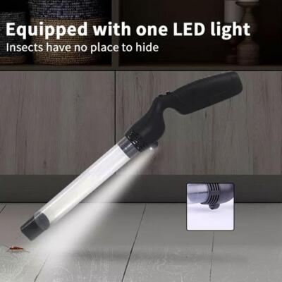Powerful Handheld Bug Vacuum Insect Spider Pest Bee Light With LED Catcher Best