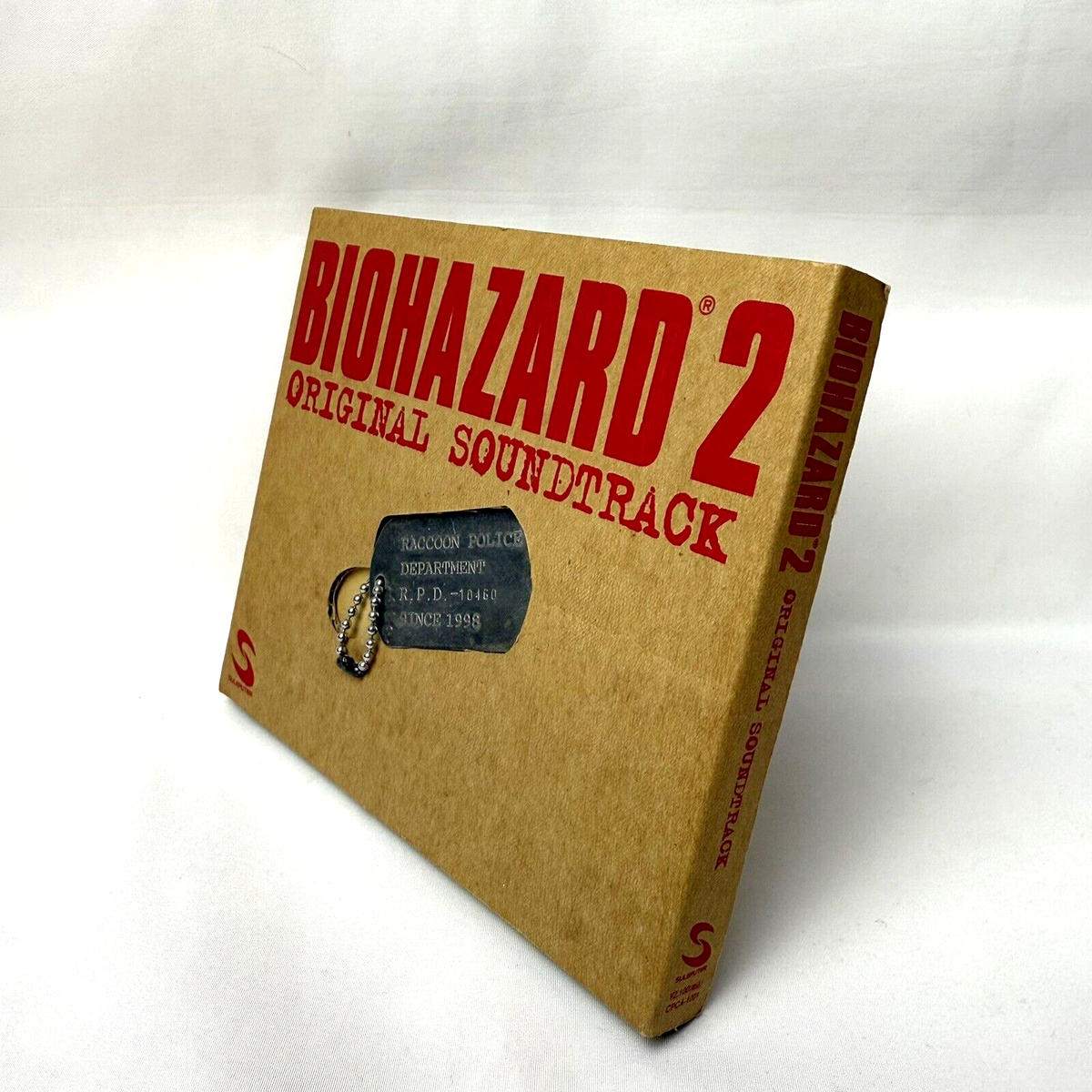 BIOHAZARD 2 ORIGINAL SOUNDTRACK CD w/ Dog Tag Japan import
