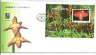 JERSEY 2004 ORCHIDS MINIATURE SHEET Opt on UNADDRESSED FIRST DAY COVER