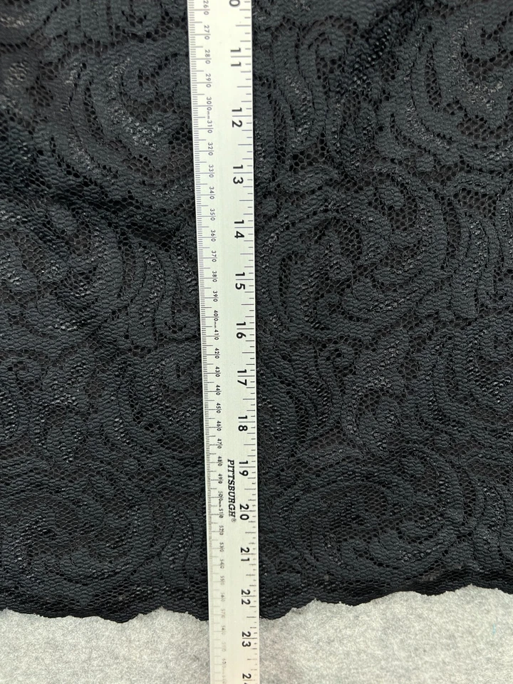 Falda Granate Hill Mujer 10 Negra Encaje Forrada a Lápiz Nylon Rayón Trabajo Damas Foto 3 de 4