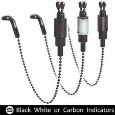 Saber Bite Alarm Indicator Bobbins Hangers Carp Fishing 3 Colours Ball Chains