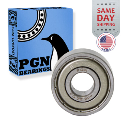 (8) 608-ZZ Premium Metal Shield Chrome Ball Bearing 8x22x7 Skateboard 608z