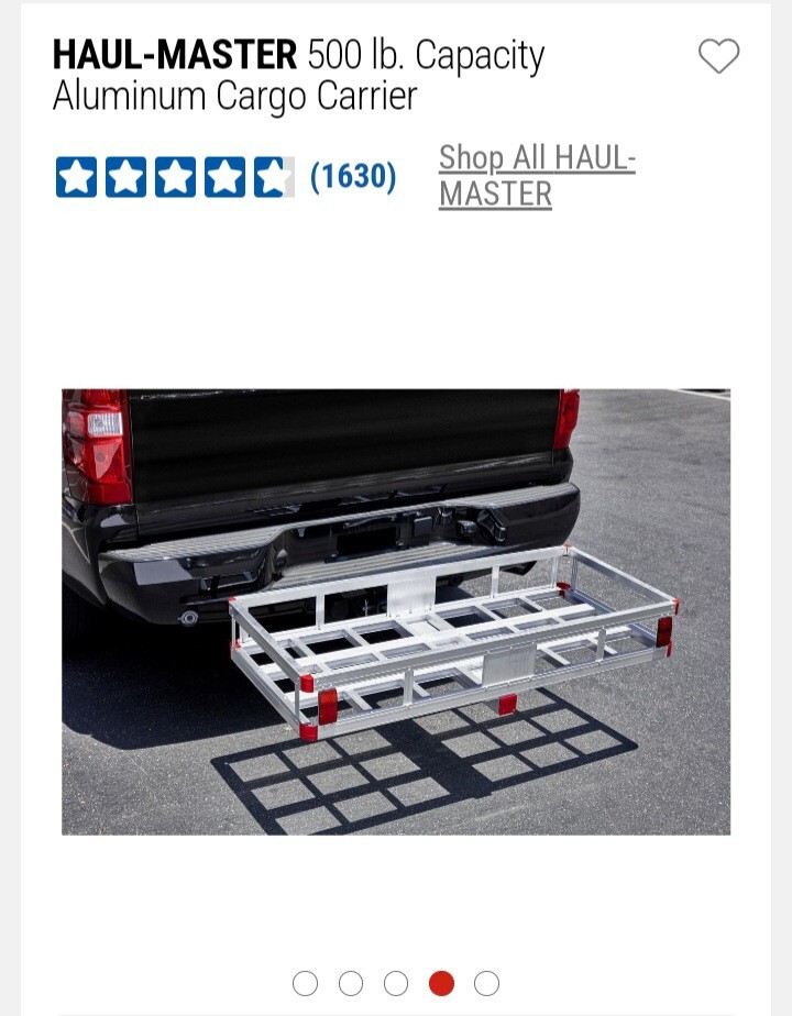 HAULMASTER 500 lb. Capacity Aluminum Cargo Carrier eBay
