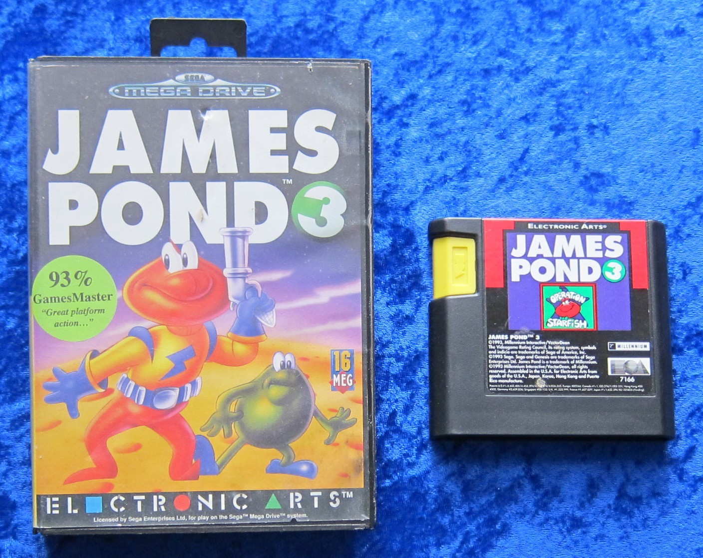 James Pond 3 Operation Starfish, OVP, SEGA Mega Drive Spiel