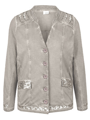 Mia Moda cardigan indoor jacket plus size 16 stone embellished sequin sparkle
