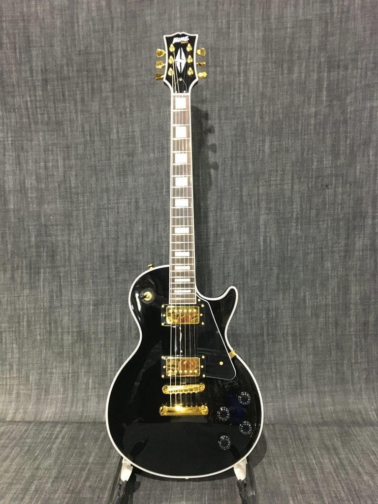Blitz by Aria Pro II Les Paul Custom Black BLP-CST Electric