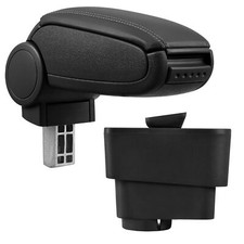 Armlehne Mittelarmlehne MAL Leder Bezug für Fiat Grande Punto 09/2005- Schwarz Armlehne Mittelarmlehne MAL Leder Bezug für Fiat Grande Punto 09/2005- Schwarz