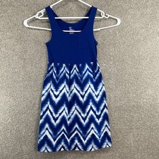 Gap Women's Dress Size Small Blue White Sleeveless Strap Pullover Tank