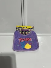Purple PEEPS  Chick & Bunny Soft Easter Baby Bib One Size New