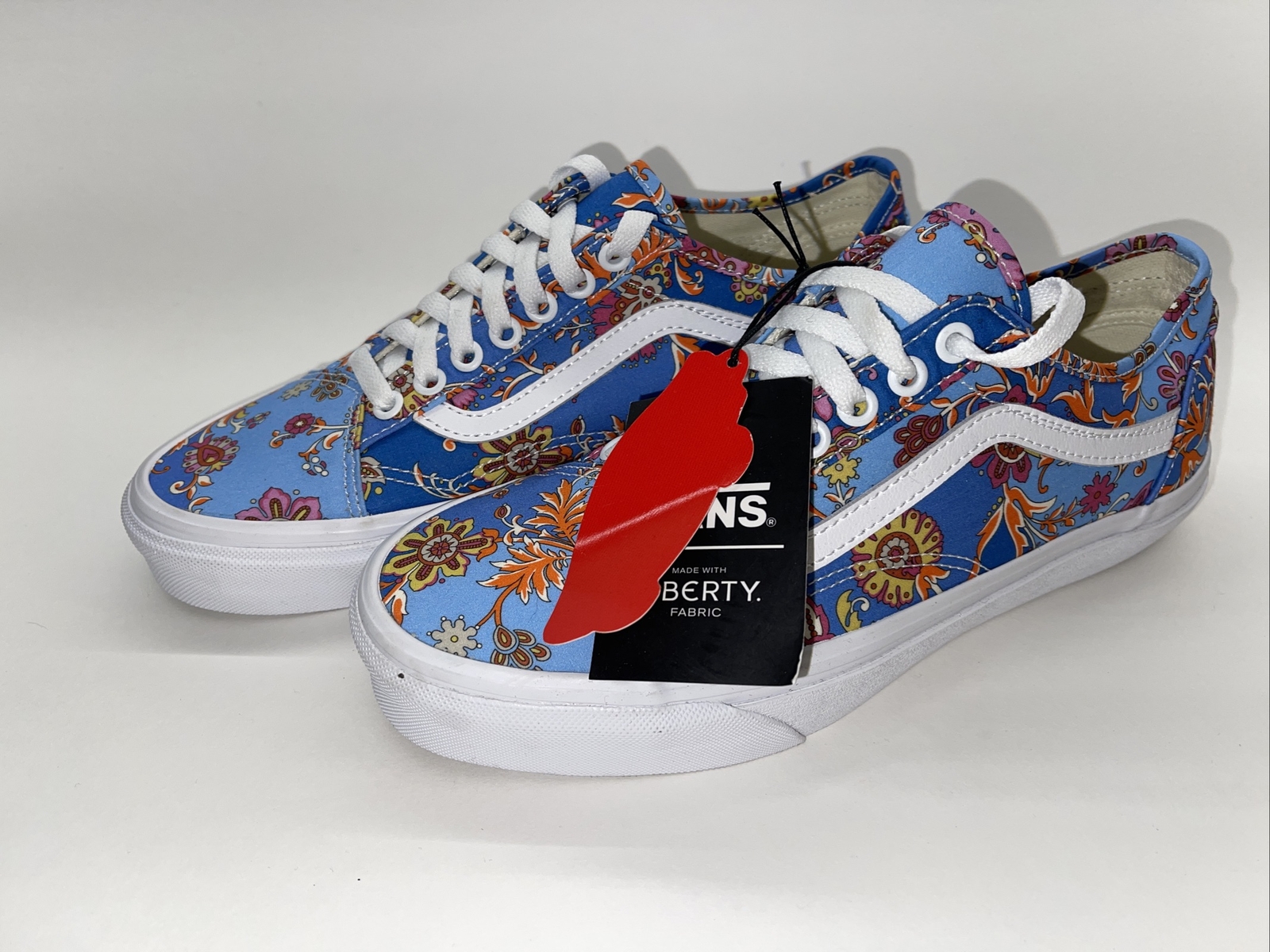 vans made with liberty fabric old skool tapered shoes