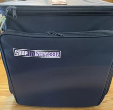 Crop In Style Rolling Tote XXL Art Craft Storage Organizer Rolling Tote