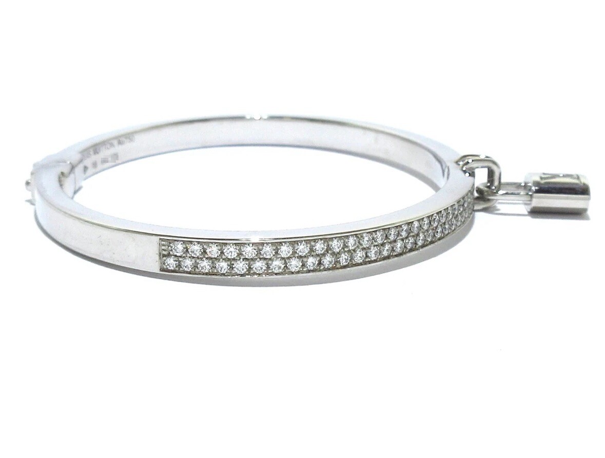 Louis Vuitton 18K Diamond Lockit Bracelet | eBay