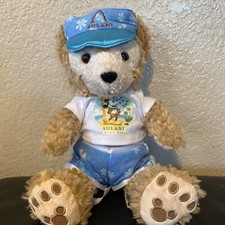 Duffy the Disney Bear Aulani Hawaii Resort 12" Plush W/Visor, shirt,  shorts