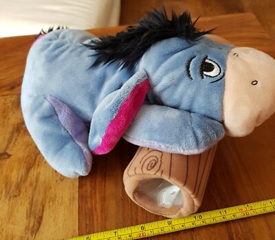 Disney Eeyore Tipi Produkt selten Eeyore auf Baumstamm Plüschtier Kuscheltier 12 Zoll selten