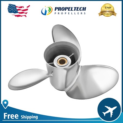 Left Hand Rotation 14 1/2 x 15 Stainless Outboard Propeller for Yamaha 150-250HP