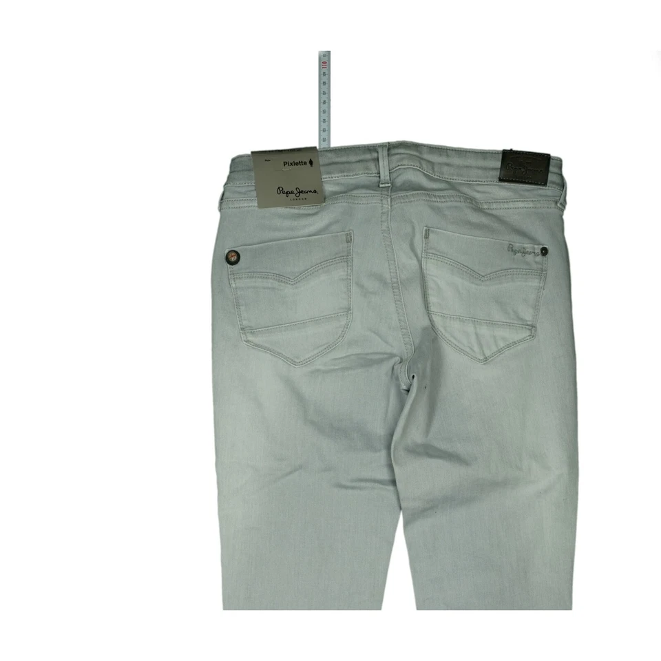 PEPE JEANS Pixlette Niñas Niños Pantalones Súper Elásticos Talla M 14 Y 164CM Gris NUEVO. Foto 4 de 4