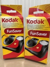 Kodak Funsaver 35mm 27 Exposure Single Use Camera 2 PACK EXPIRED 11/24