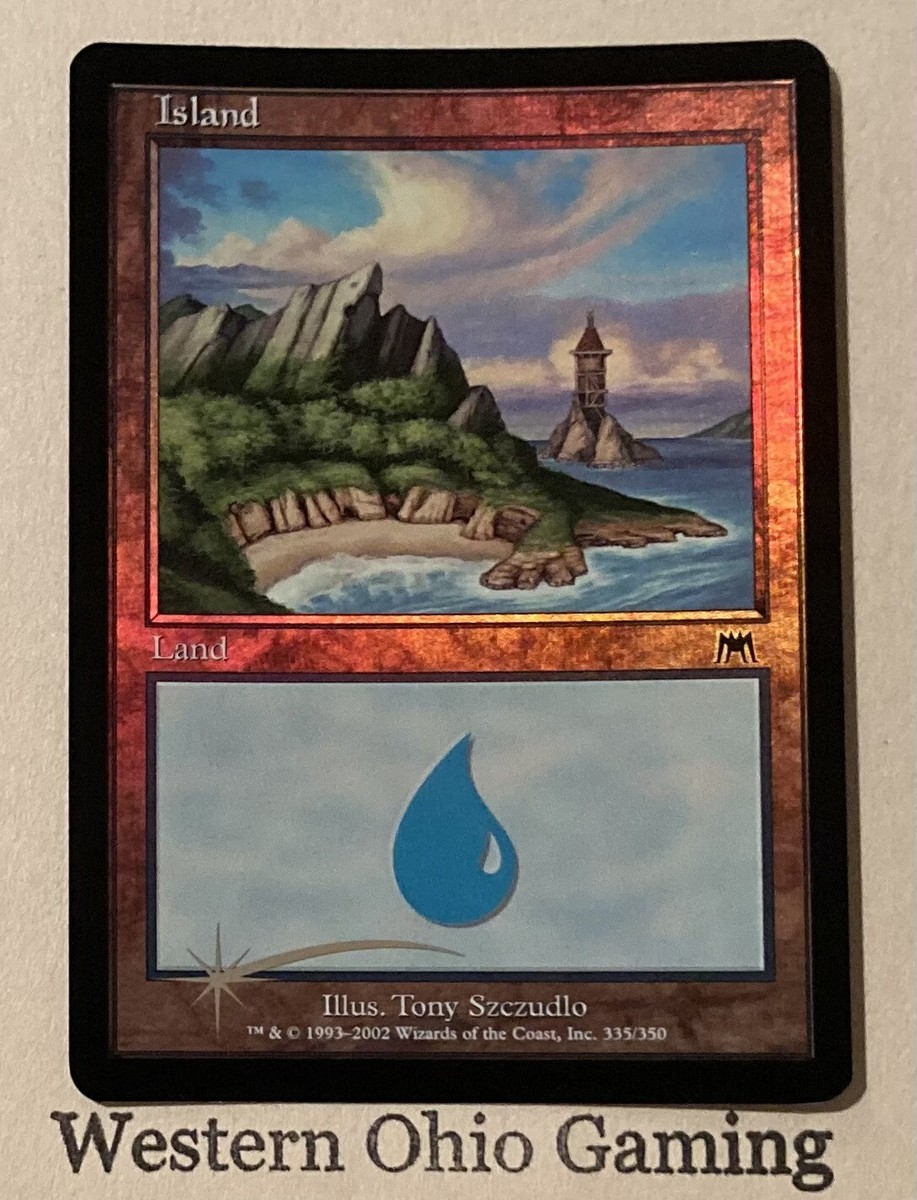 Magic The Gathering Onslaught Island #335/350 Foil Land MTG TCG