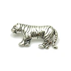 Sterling Silver Brooch Tiger Genuine Solid Hallmarked 925 Empress Handmade