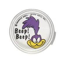 1969 1970 Road Runner purple black horn pad emblem. YEARONE HB697