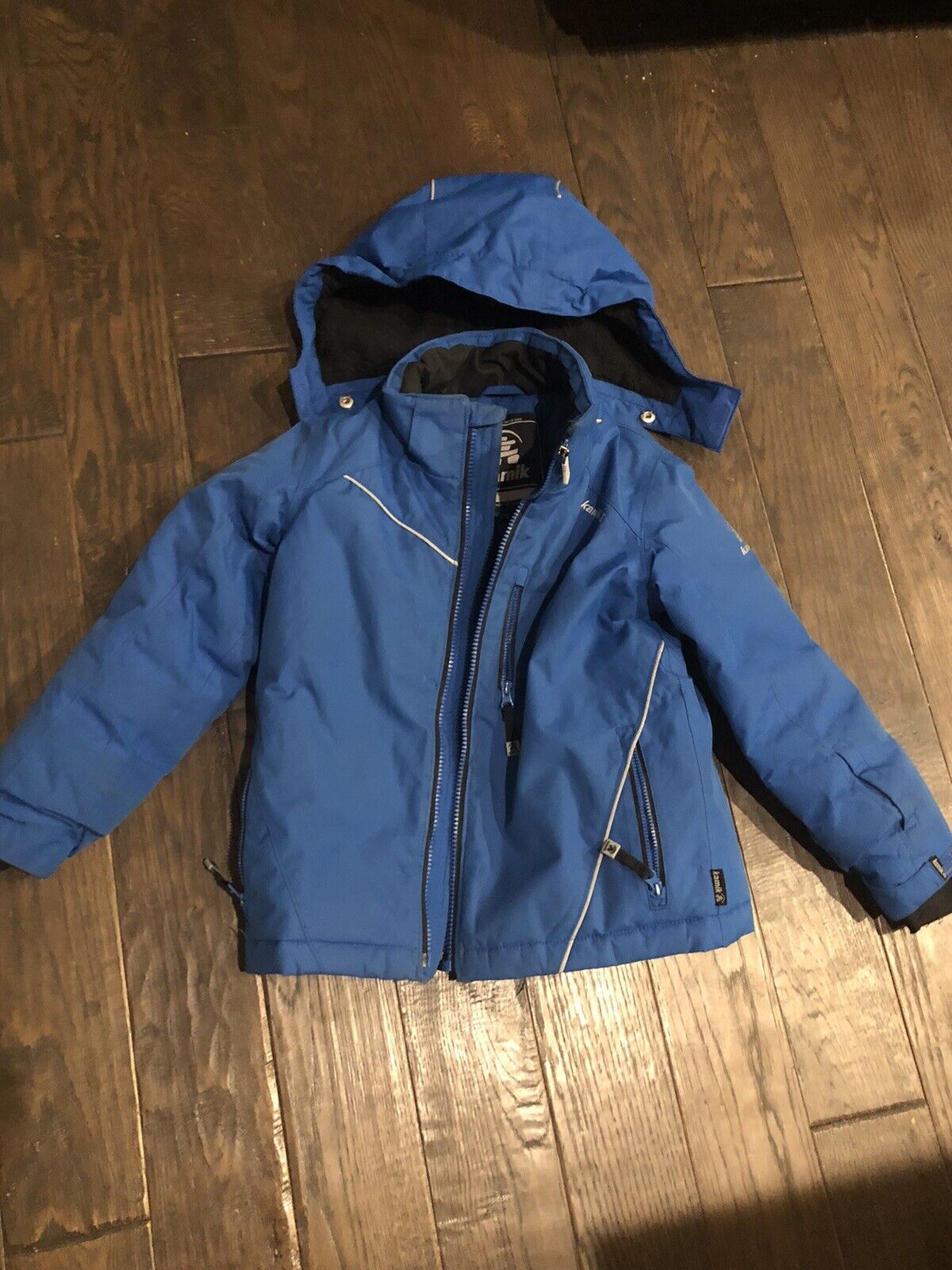 Kamik Boys Ski Waterproof Jacket Hooded Size 5
