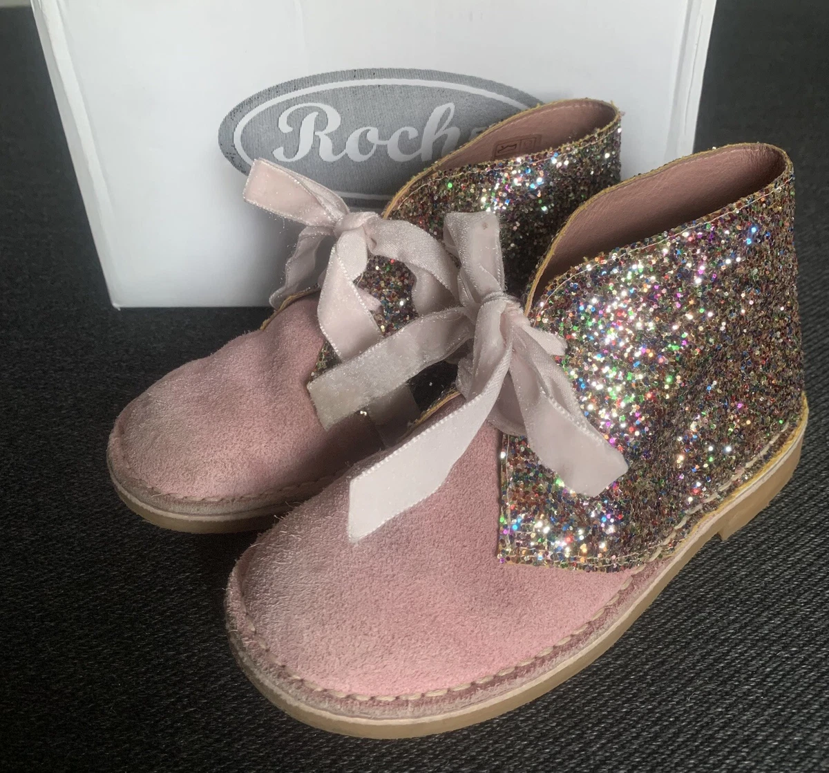 Rochy pink glitter best sale boots