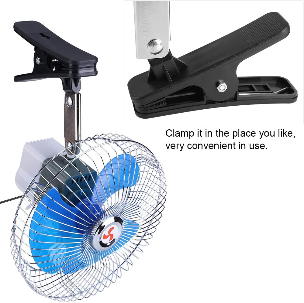 Ventilatore Auto 12V 25W Oscillante - Per Cruscotto Auto E Camion | Raffreddamento Efficiente - Foto 8