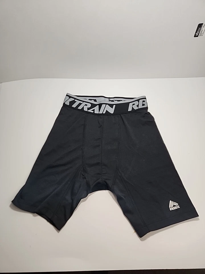 RBX 1 Compression Boxer Briefs Small 28-30 Black and Gray Waistband  NO TAGS - Image 2 of 4