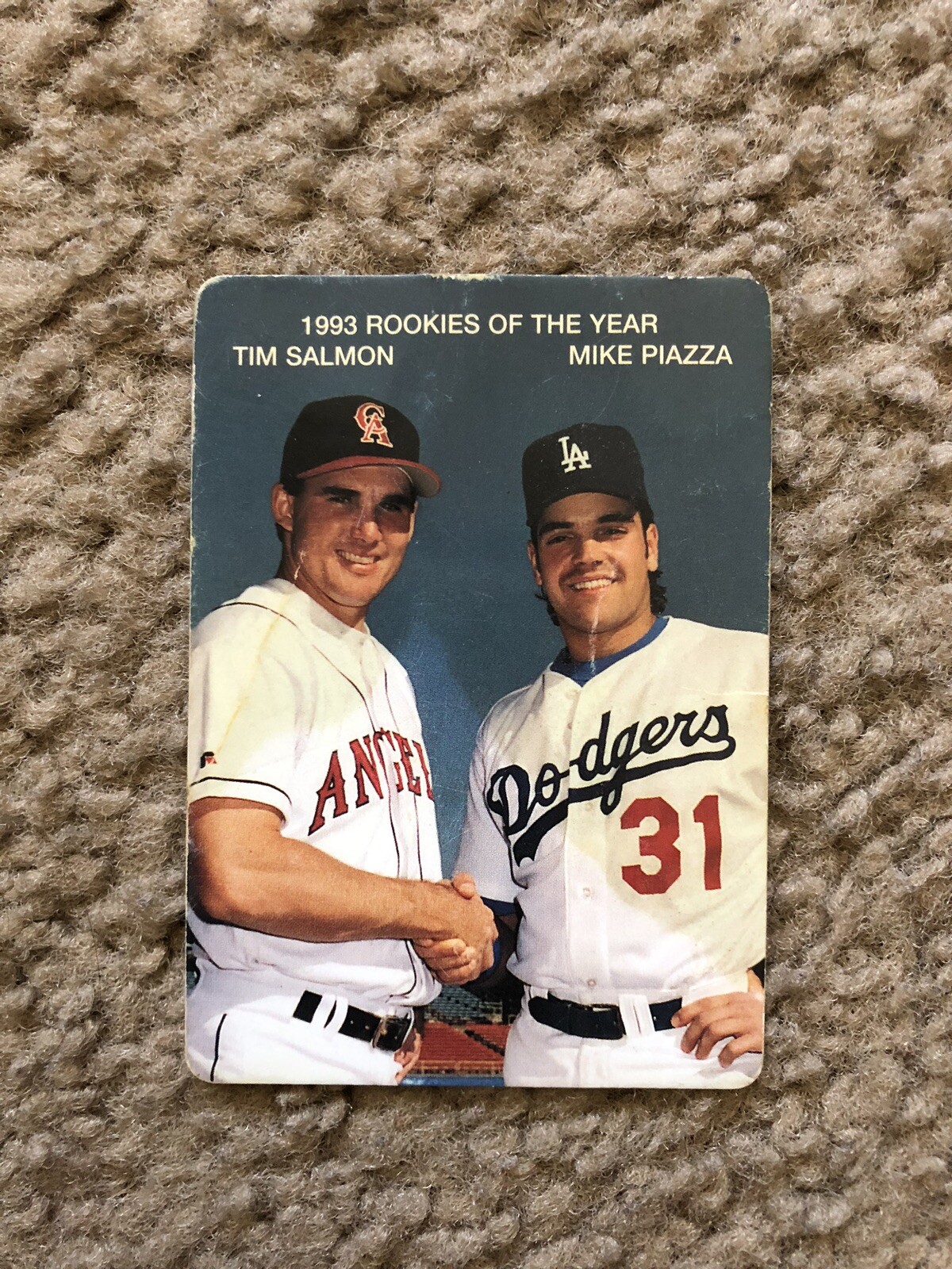 1993/94 Mothers Cookies Rookies Of The Year Mike Piazza And Tim Salmon