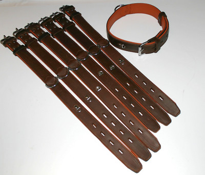 Karlie Rondo Halsband doubliert - braun- mit Ring für Adresstube 45 -80cm B-Ware
