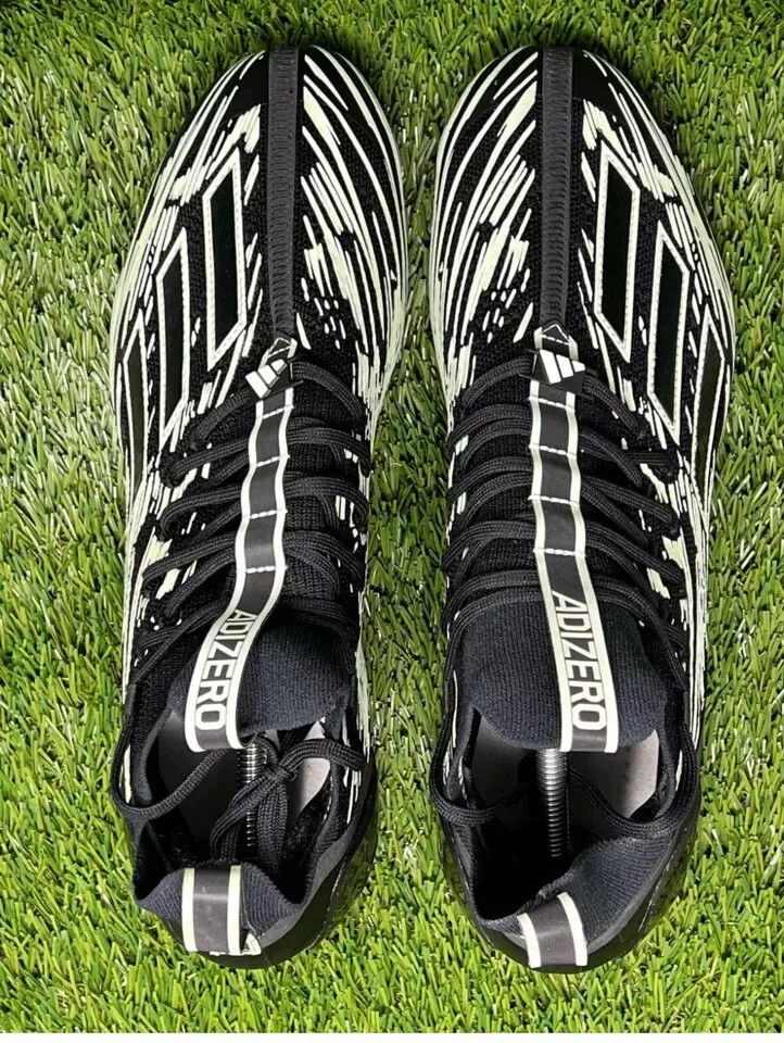 Adidas Adizero 12.0 Football Glow In The Dark Mens‎ Size 14 Black White IE5447 s-l400.jpg main image 4