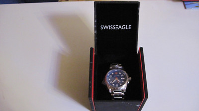 SWISS EAGLE, ENGINEER, SE9063, blaues Ziffernblatt, neu