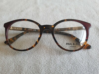 Paul & Joe Braun Schildpatt Brillengestell. Clematis 52. Neu. 
