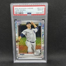 2020 Bowman Chrome Mega Box TARIK SKUBAL RC #BCP108 PSA 10 Gem Mint Tigers QTY
