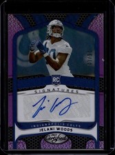 2022 Panini Certified #RS-JW Jelani Woods Rookie Signatures Mirror Purple #/10