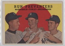 1959 Topps Gil McDougald Bob Turley Bobby Richardson #237 1e5k
