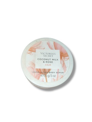 VICTORIAS SECRET COCONUT MILK & ROSE CALM EXFOLIATING BODY SCRUB 3 oz TRAVEL NEW