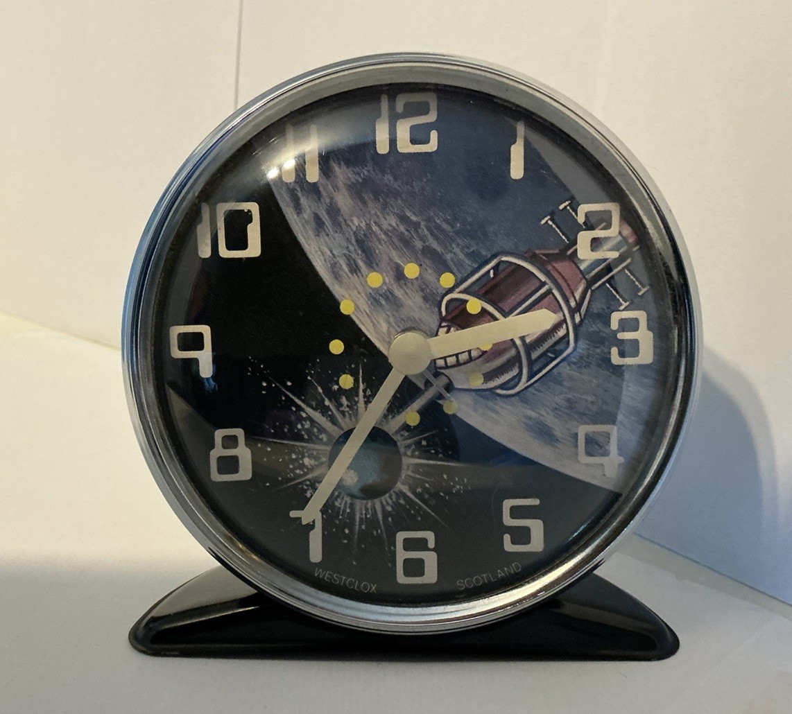 Super Rare 1965 Westclox Space Alarm Clock