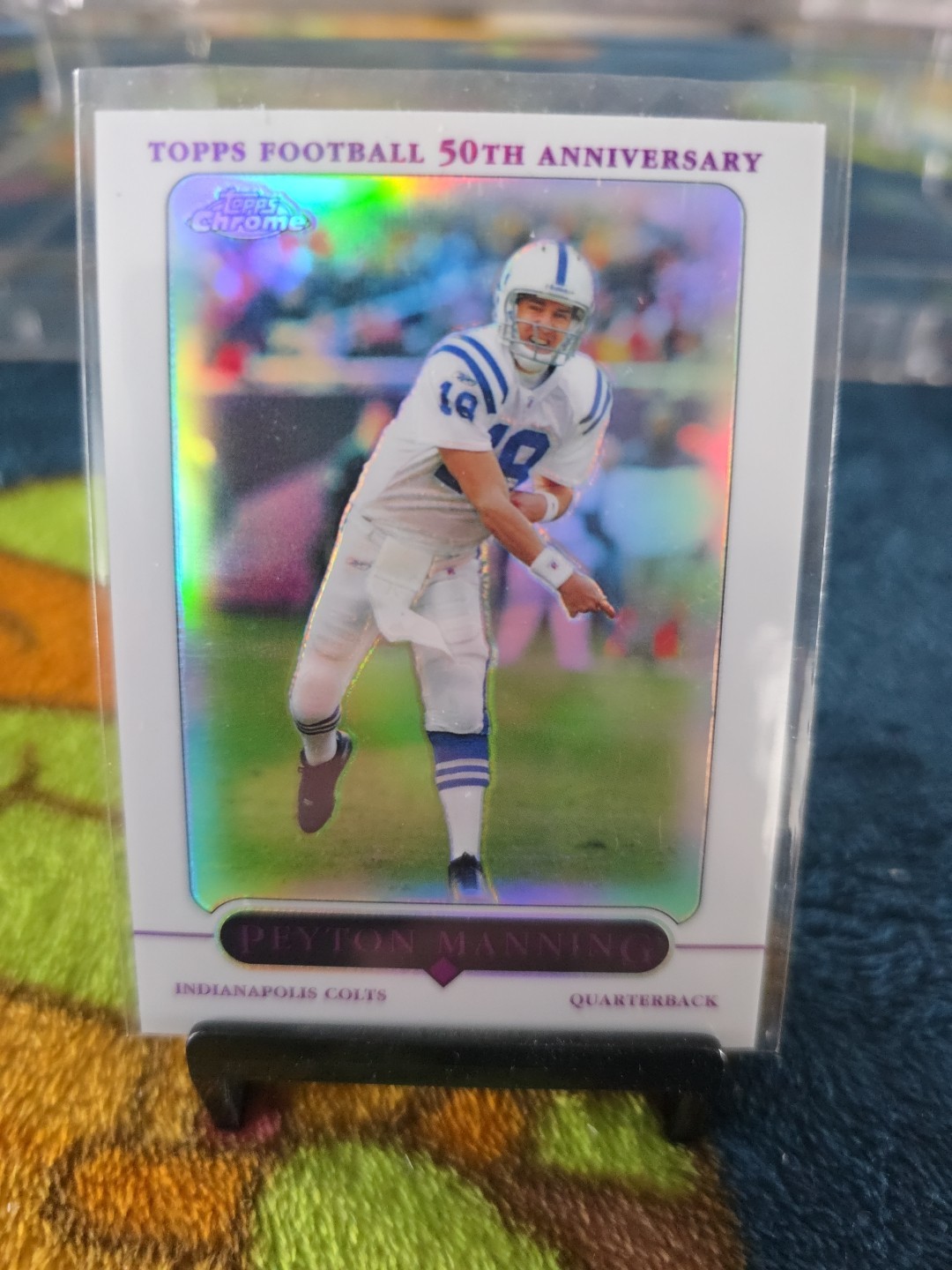 2005 Topps Chrome Peyton Manning Refractor #136 Colts